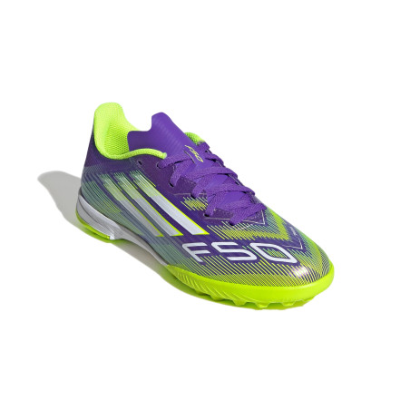 adidas F50 League junior Turf violet jaune