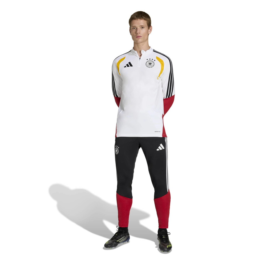 Sweat zippé Allemagne blanc rouge