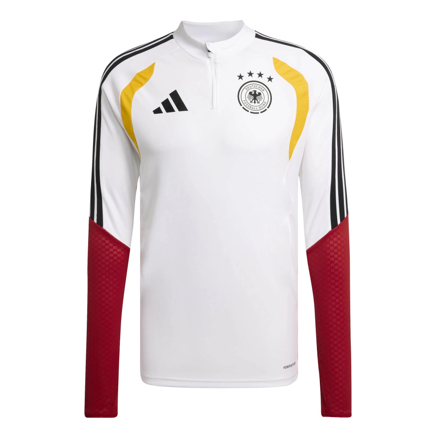 Sweat zippé Allemagne blanc rouge