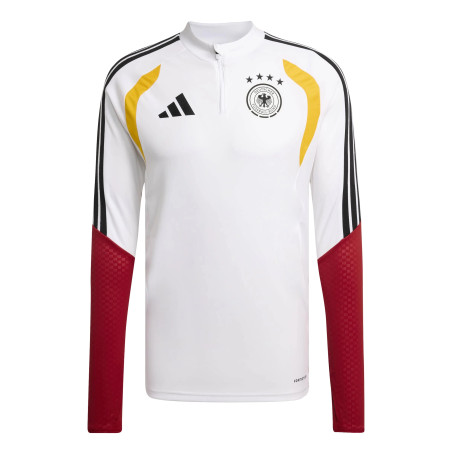Sweat zippé Allemagne blanc rouge