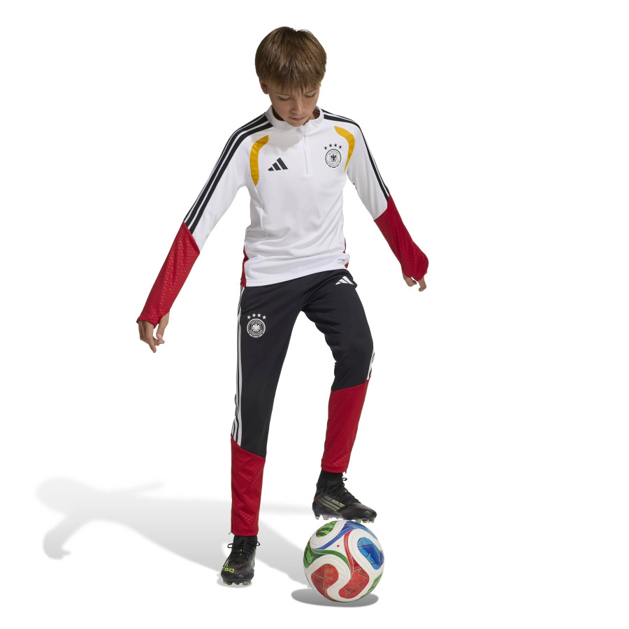 Sweat zippé junior Allemagne blanc rouge