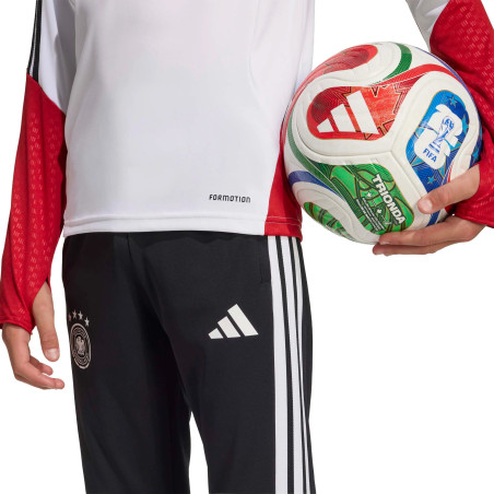 Sweat zippé junior Allemagne blanc rouge