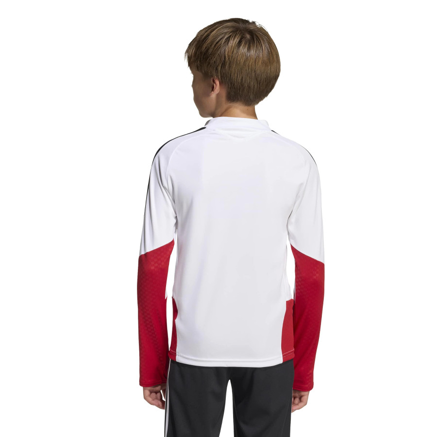Sweat zippé junior Allemagne blanc rouge