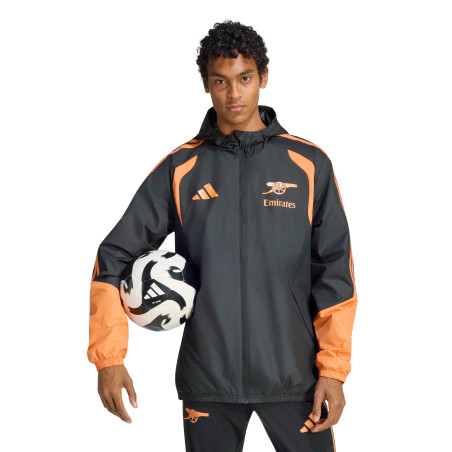 Veste imperméable Arsenal noir orange