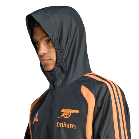 Veste imperméable Arsenal noir orange