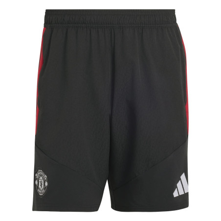 Short entraînement Manchester United woven noir rouge