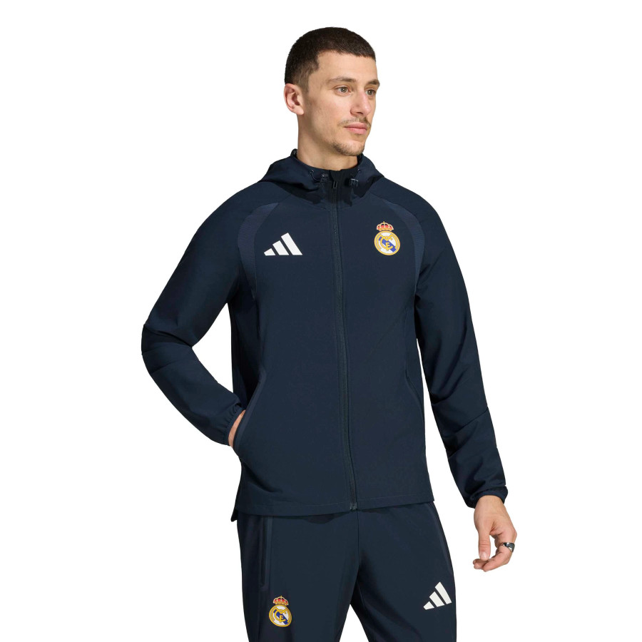 Coupe vent Real Madrid bleu