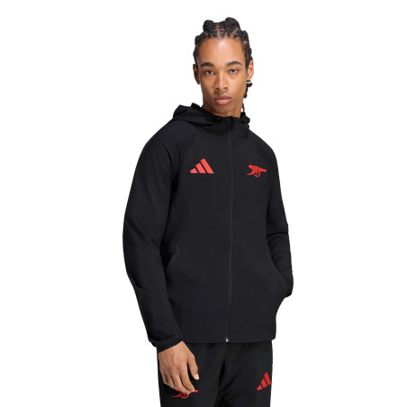 Coupe vent Arsenal noir rouge