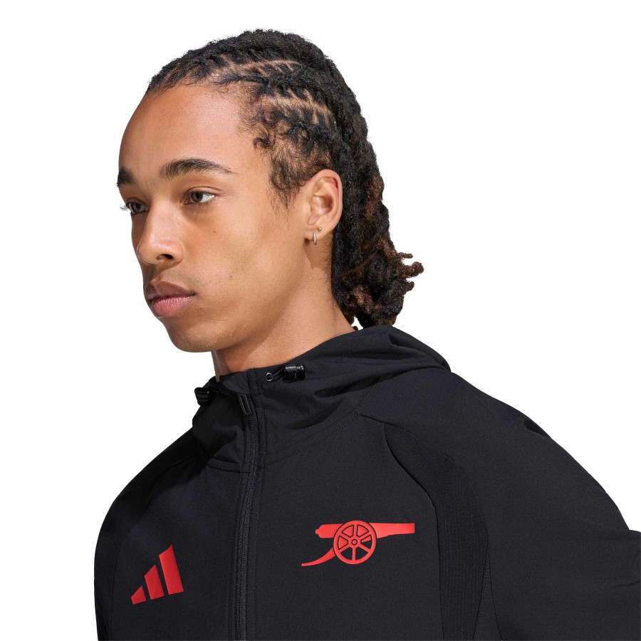 Coupe vent Arsenal noir rouge