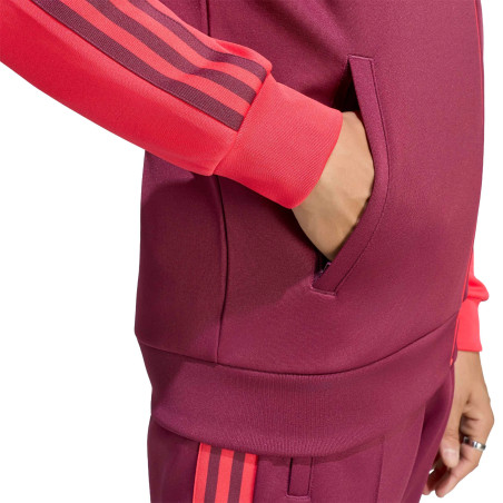 Veste survêtement OL Travel rouge