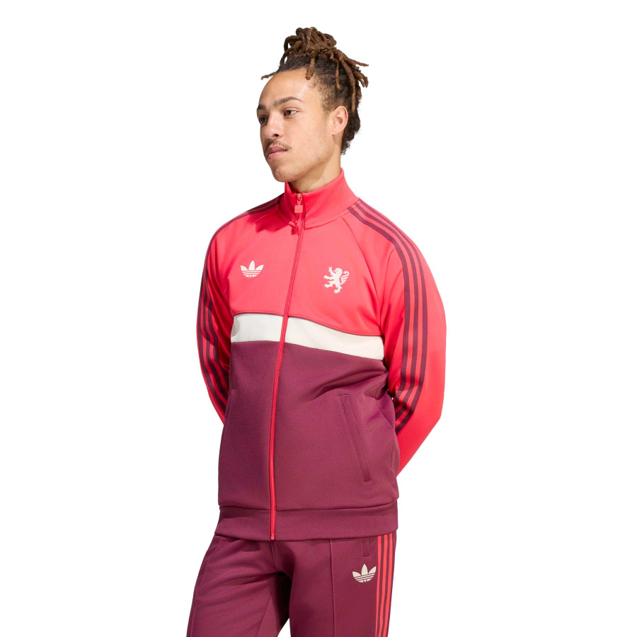 Veste survêtement OL Travel rouge