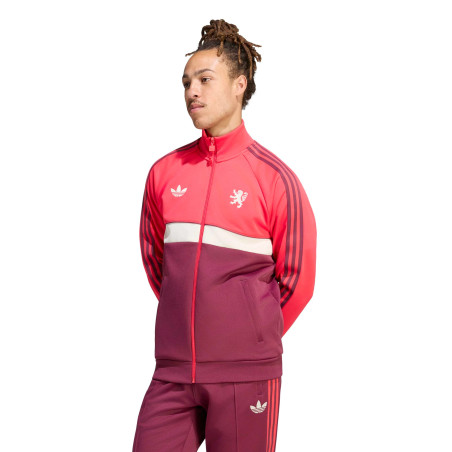 Veste survêtement OL Travel rouge