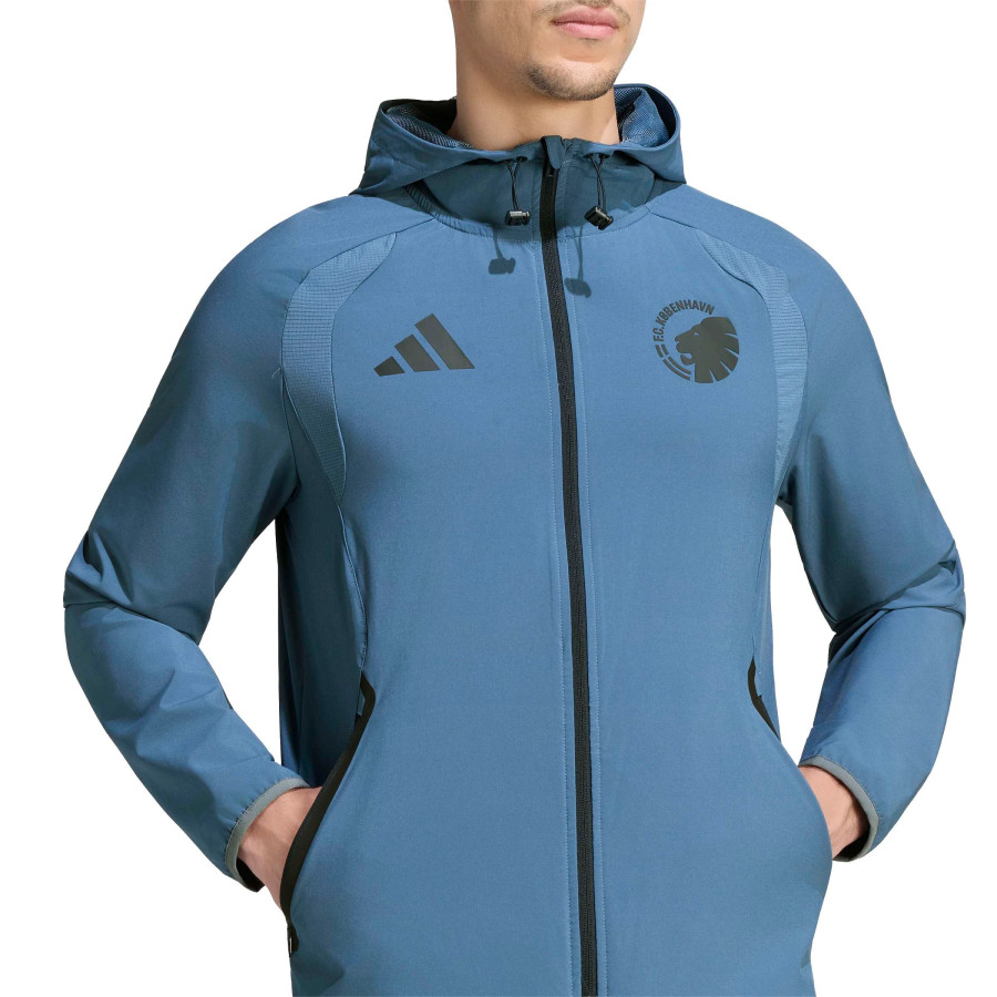 Veste survêtement FC Copenhague FZ bleu