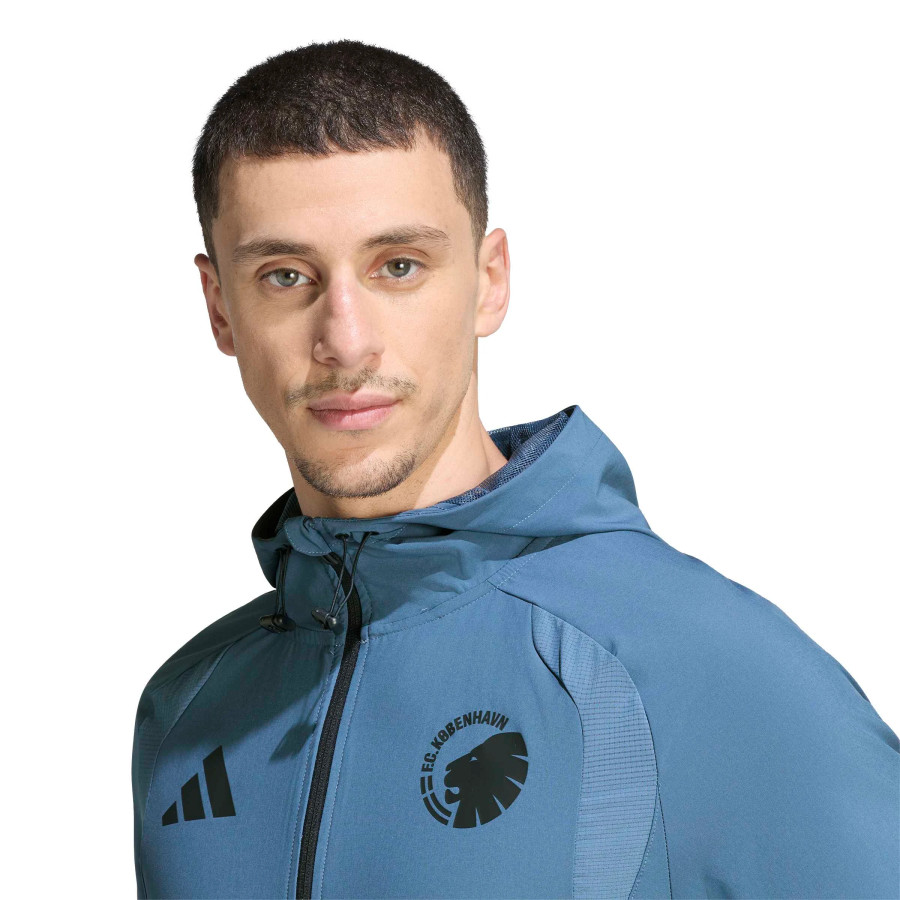 Veste survêtement FC Copenhague FZ bleu