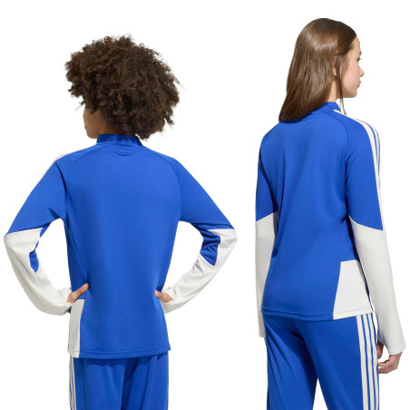 Sweat zippé junior Juventus bleu blanc