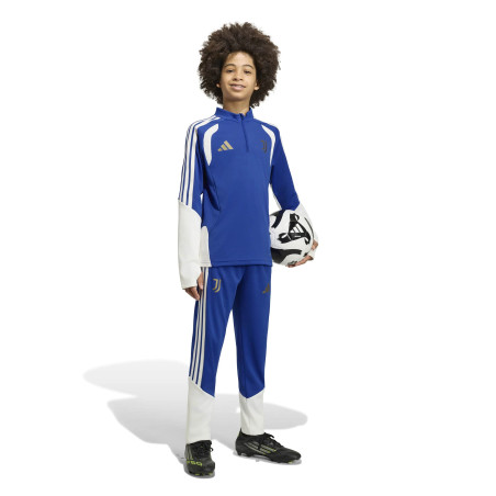 Sweat zippé junior Juventus bleu blanc
