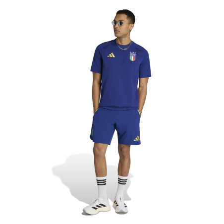 Short Italie Travel bleu or