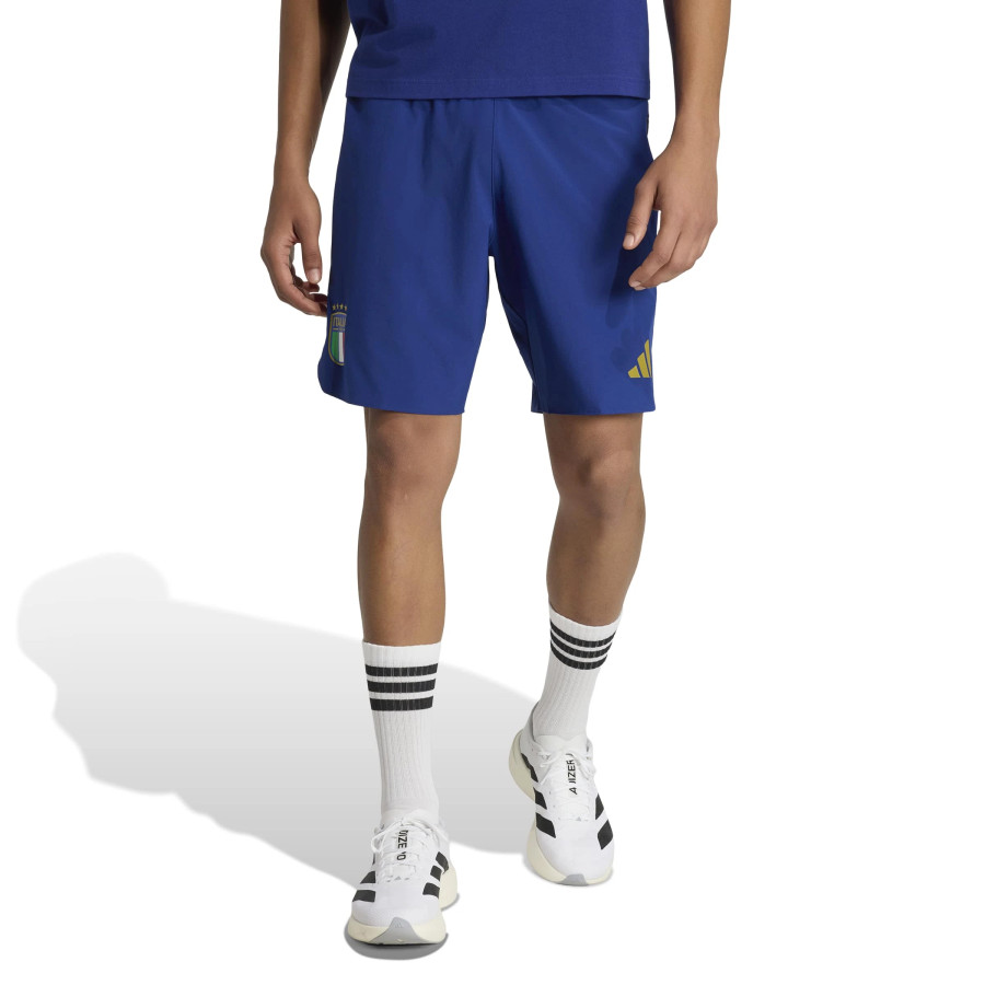 Short Italie Travel bleu or