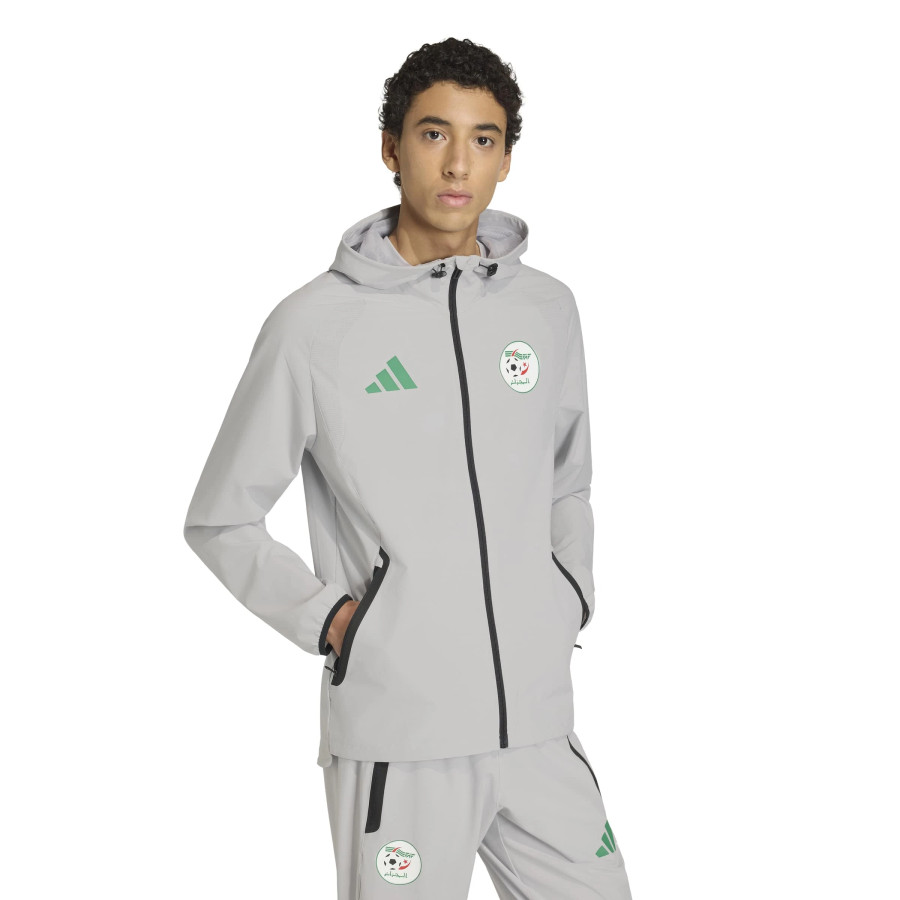 Veste survêtement Algérie FZ gris