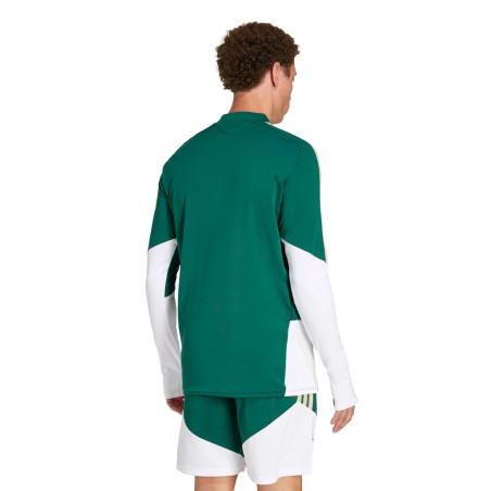 Sweat zippé Italie vert blanc