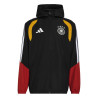 Veste imperméable Allemagne noir rouge