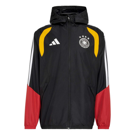 Veste imperméable Allemagne noir rouge
