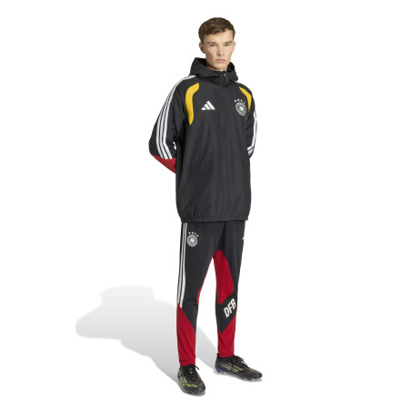 Veste imperméable Allemagne noir rouge