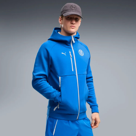 Veste survêtement OM PumaTech FZ bleu blanc
