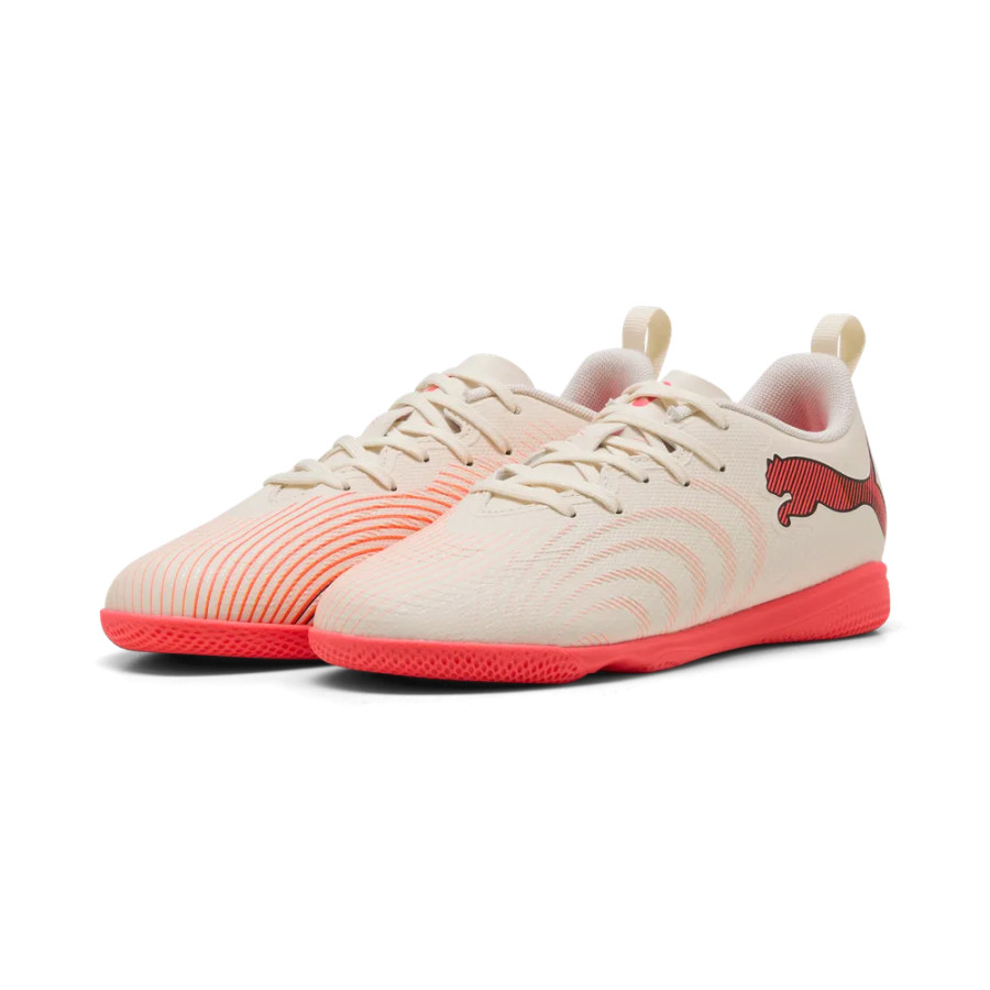 Puma Future 9 junior Play Indoor beige rouge