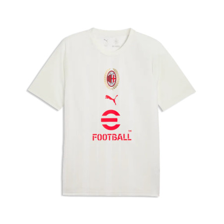 Maillot avant match Milan AC blanc rouge
