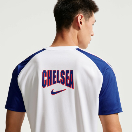 Maillot entraînement Chelsea Strike blanc bleu