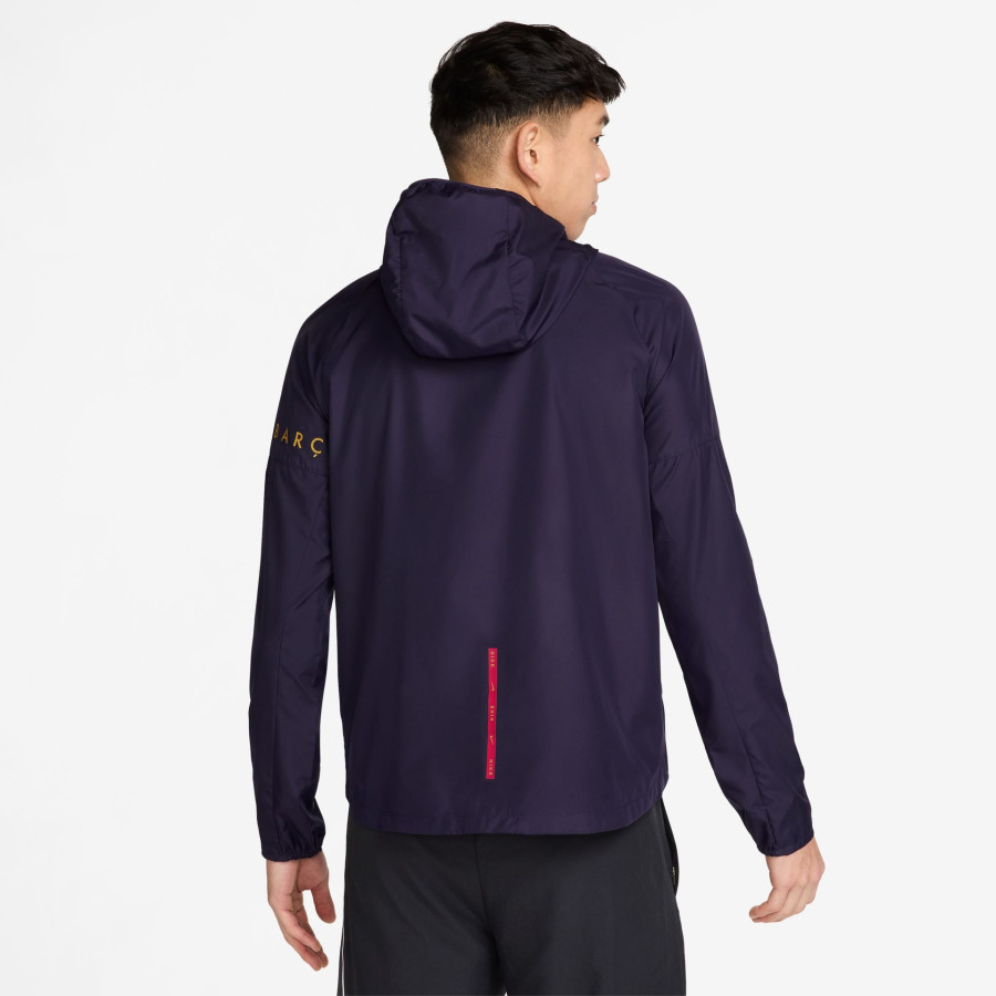 Veste survêtement FC Barcelone running bleu