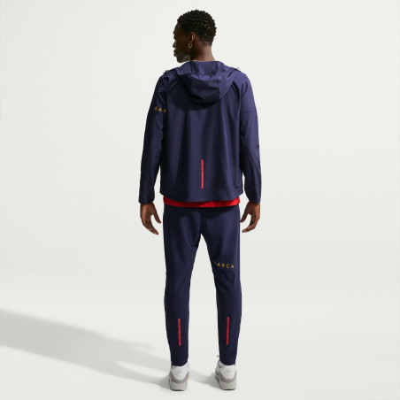 Veste survêtement FC Barcelone running bleu