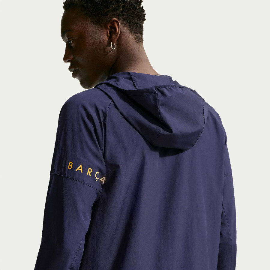 Veste survêtement FC Barcelone running bleu