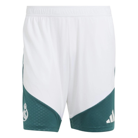 Short entraînement Real Madrid blanc vert