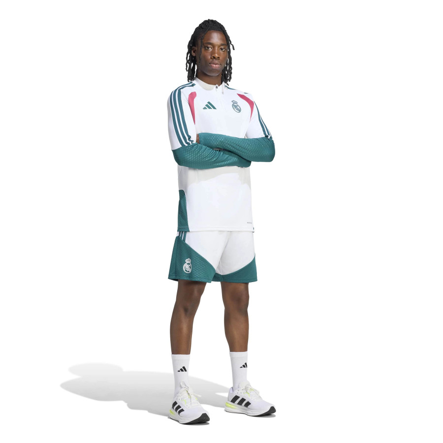 Short entraînement Real Madrid blanc vert