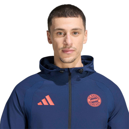 Veste survêtement Bayern Munich Travel Tech bleu orange