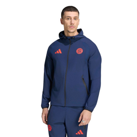 Veste survêtement Bayern Munich Travel Tech bleu orange
