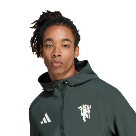 Veste survêtement Manchester United Tiro Travel noir