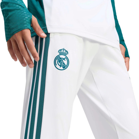 Pantalon survêtement Real Madrid blanc vert