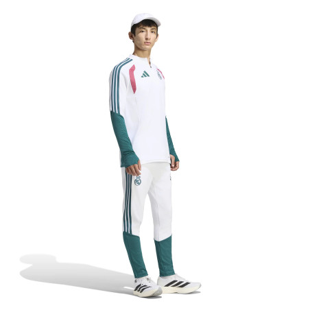 Pantalon survêtement Real Madrid blanc vert