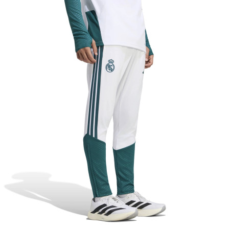 Pantalon survêtement Real Madrid blanc vert