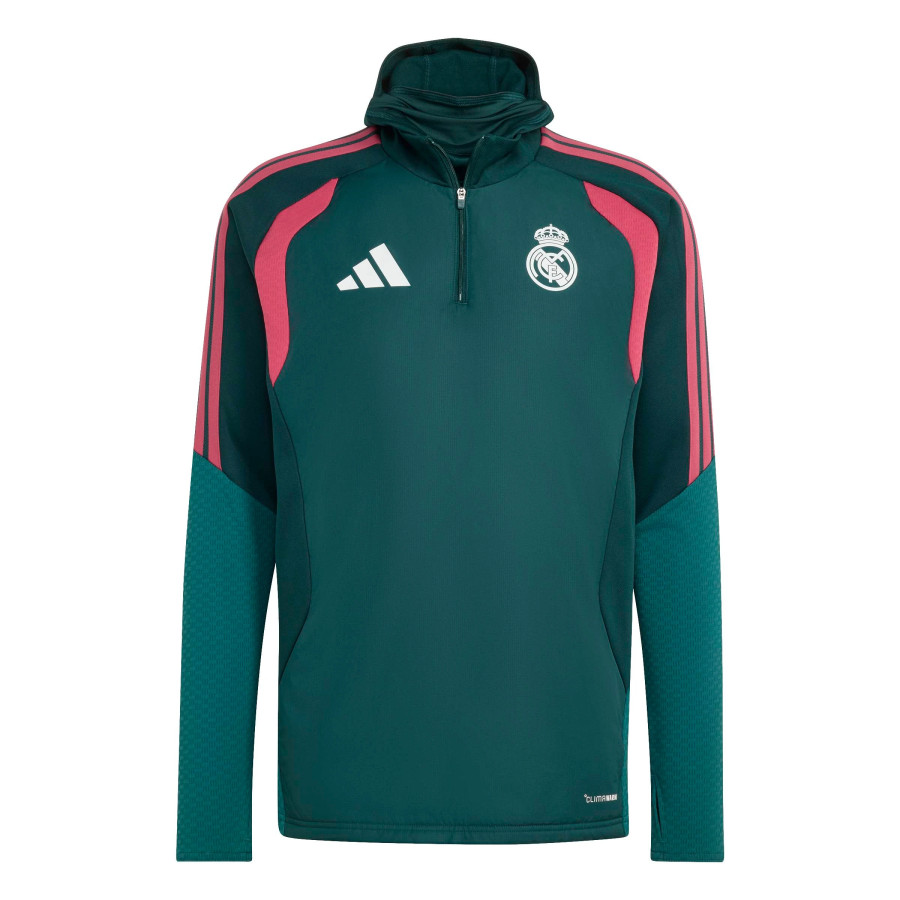 Sweat zippé Real Madrid Winter vert rose
