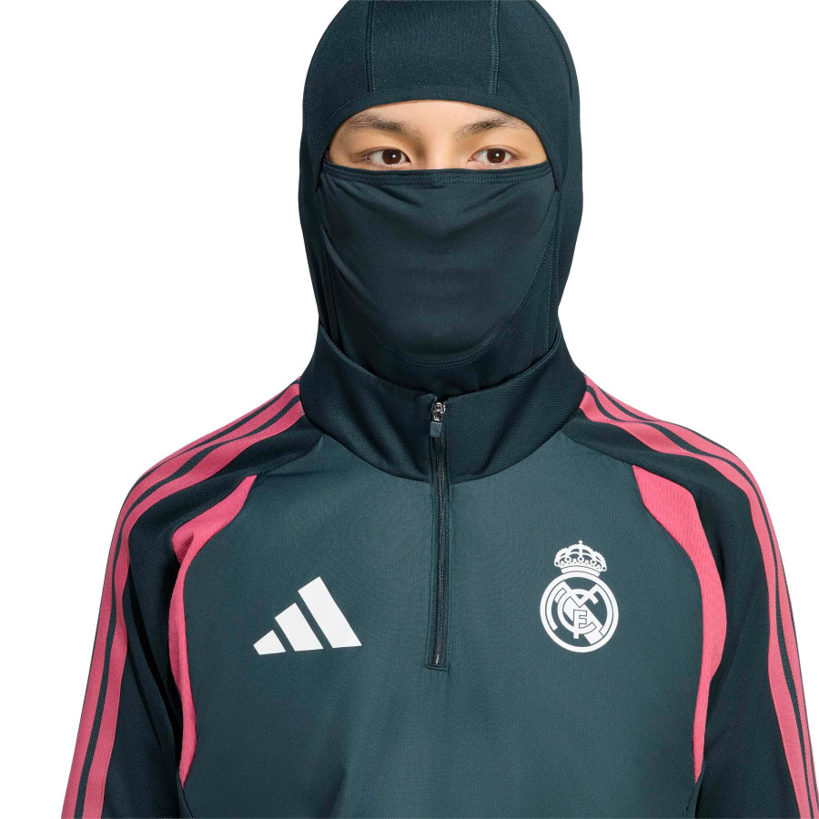Sweat zippé Real Madrid Winter vert rose