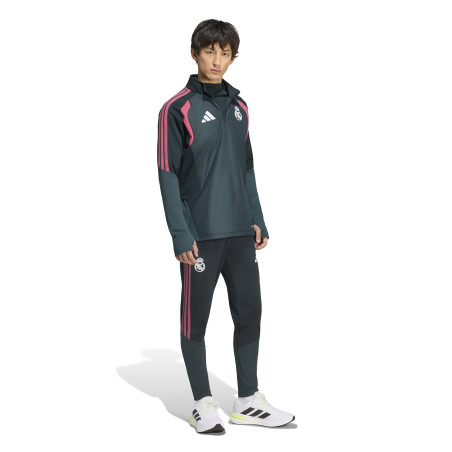 Sweat zippé Real Madrid Winter vert rose