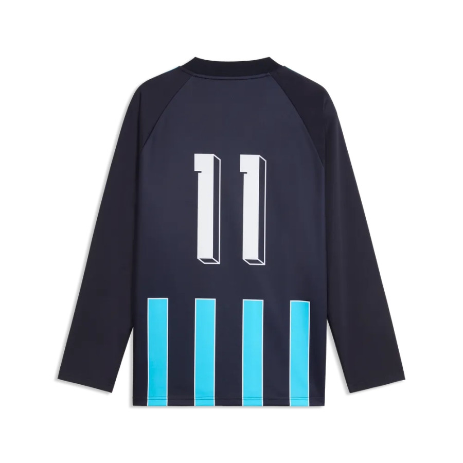 Maillot manches longues OM King Retro noir bleu