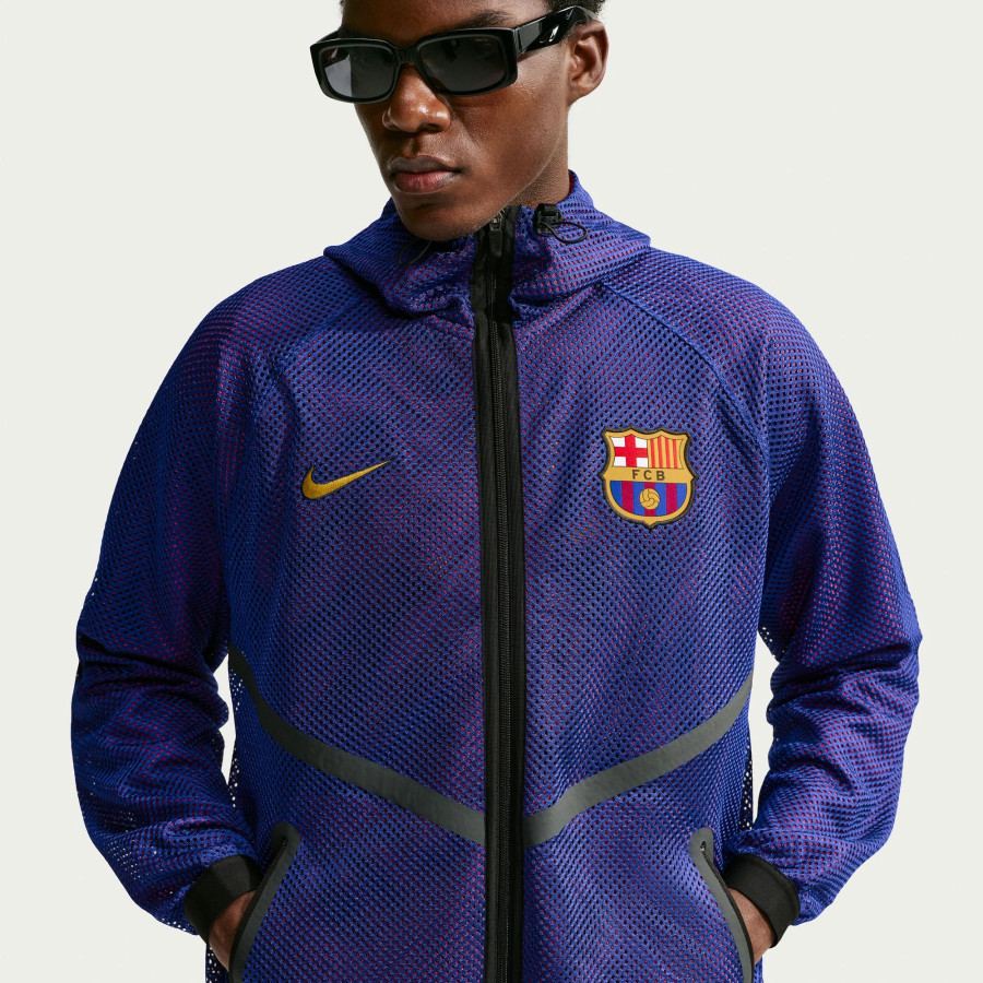 Veste survêtement FC Barcelone Anthem bleu rouge