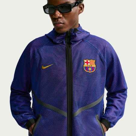Veste survêtement FC Barcelone Anthem bleu rouge