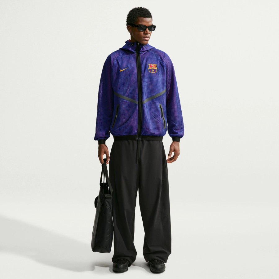 Veste survêtement FC Barcelone Anthem bleu rouge