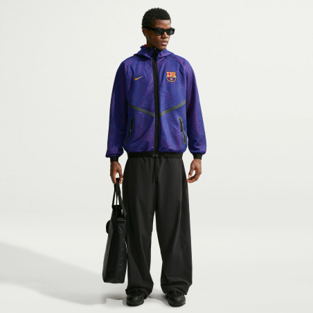 Veste survêtement FC Barcelone Anthem bleu rouge